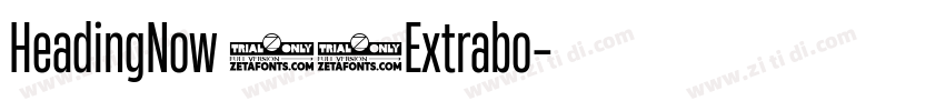 HeadingNow 87Extrabo字体转换